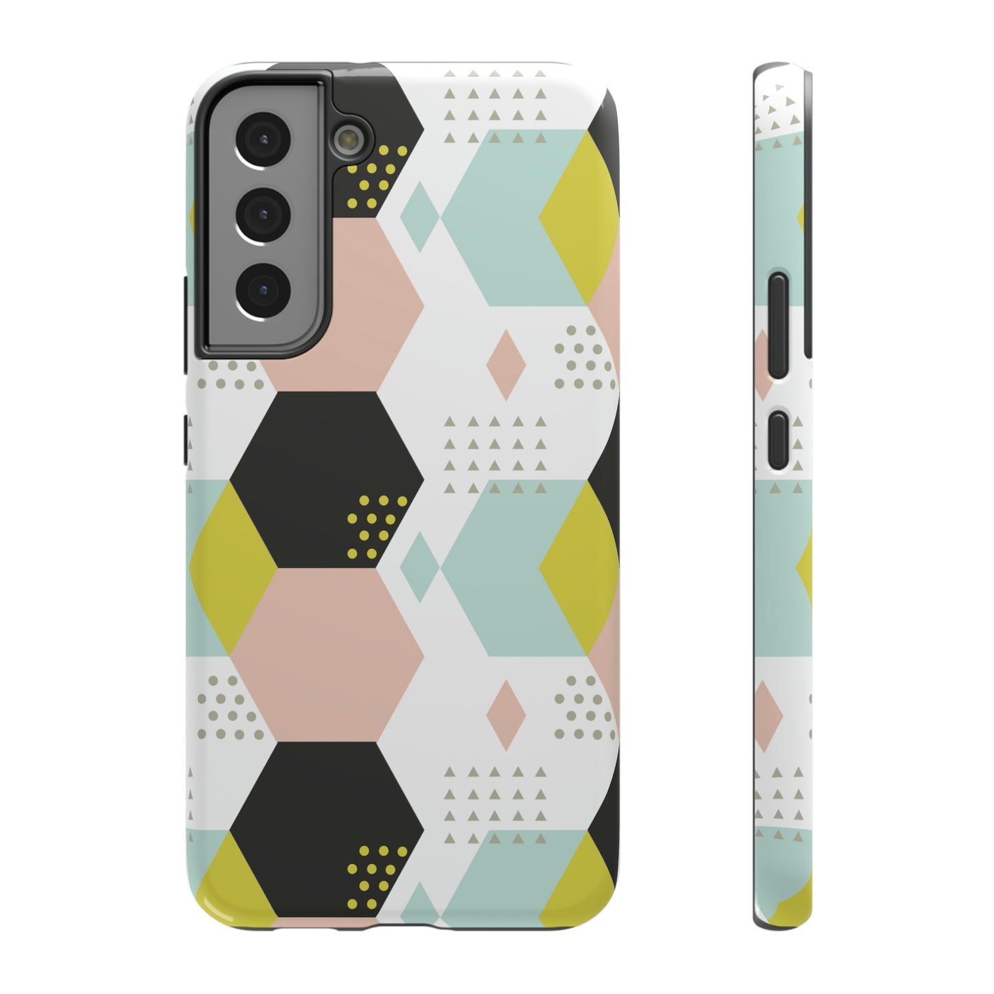 Geometrical Print Impact-Resistant Cases