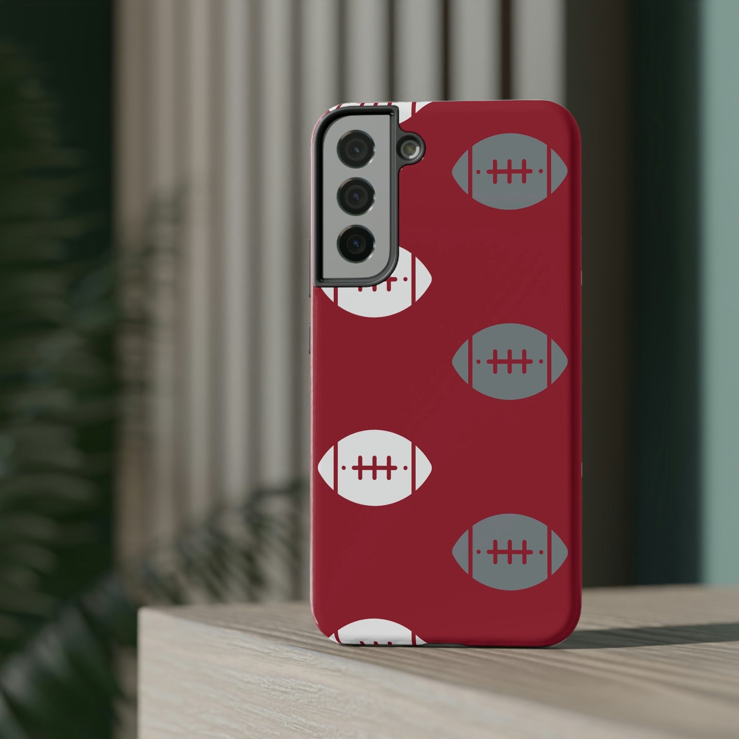Football Print Impact-Resistant Cases
