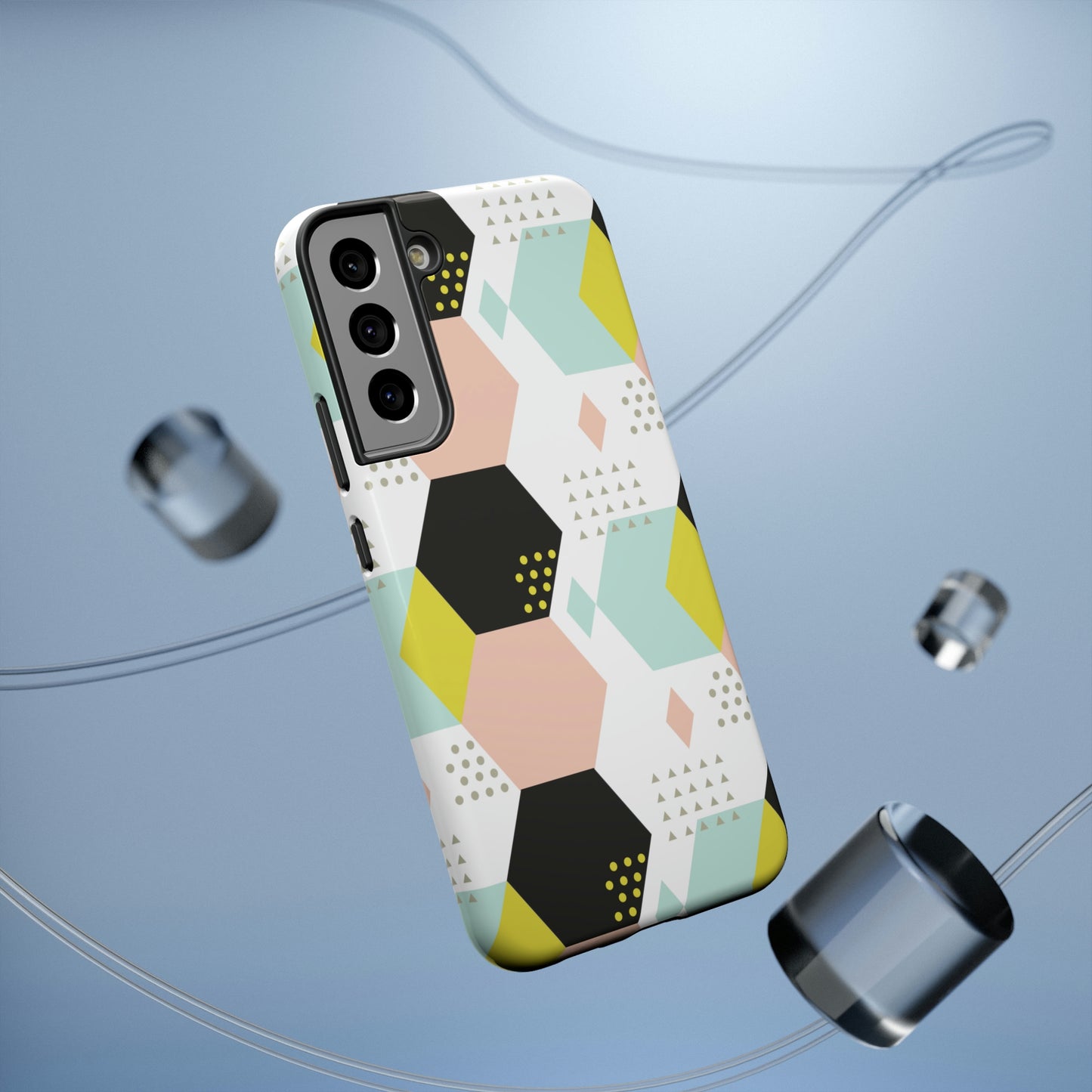 Geometrical Print Impact-Resistant Cases