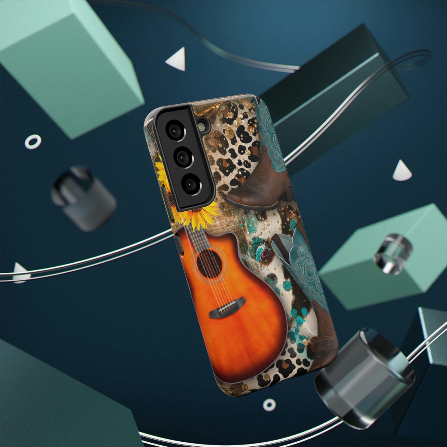 Country Music Print Impact-Resistant Cases