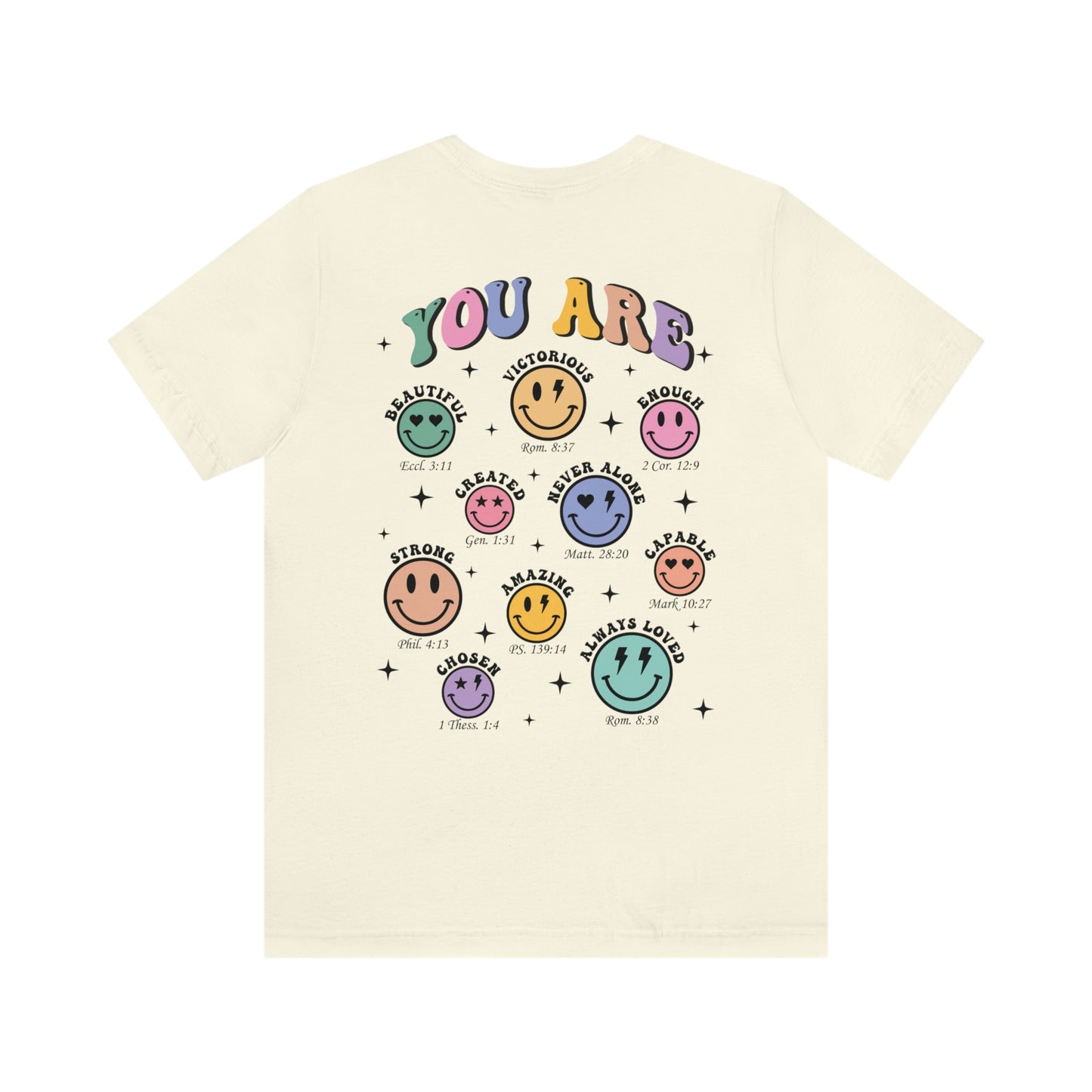 You Are, Smiley Faces, Jersey Short Sleeve Tee