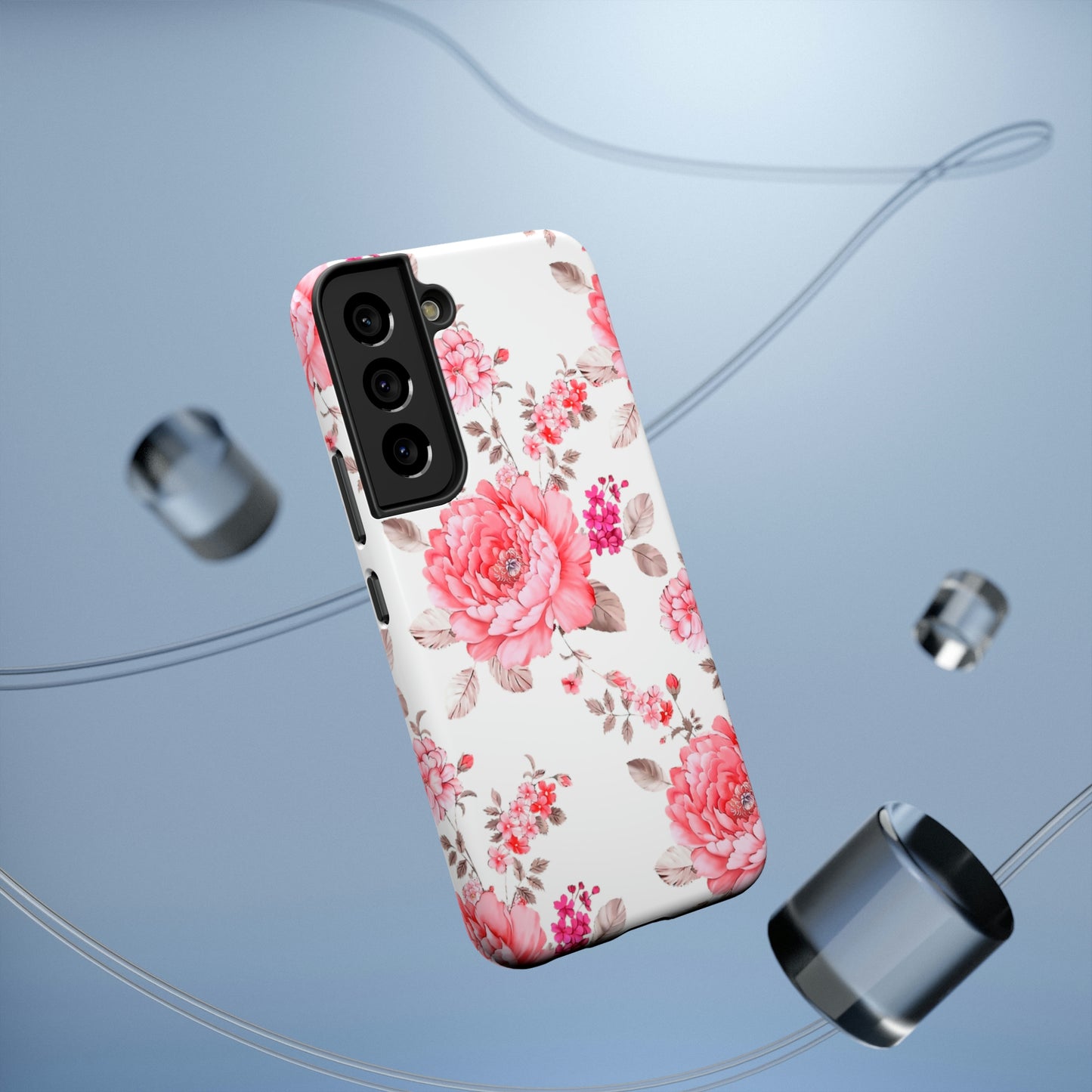 Pink Rose Impact-Resistant Cases