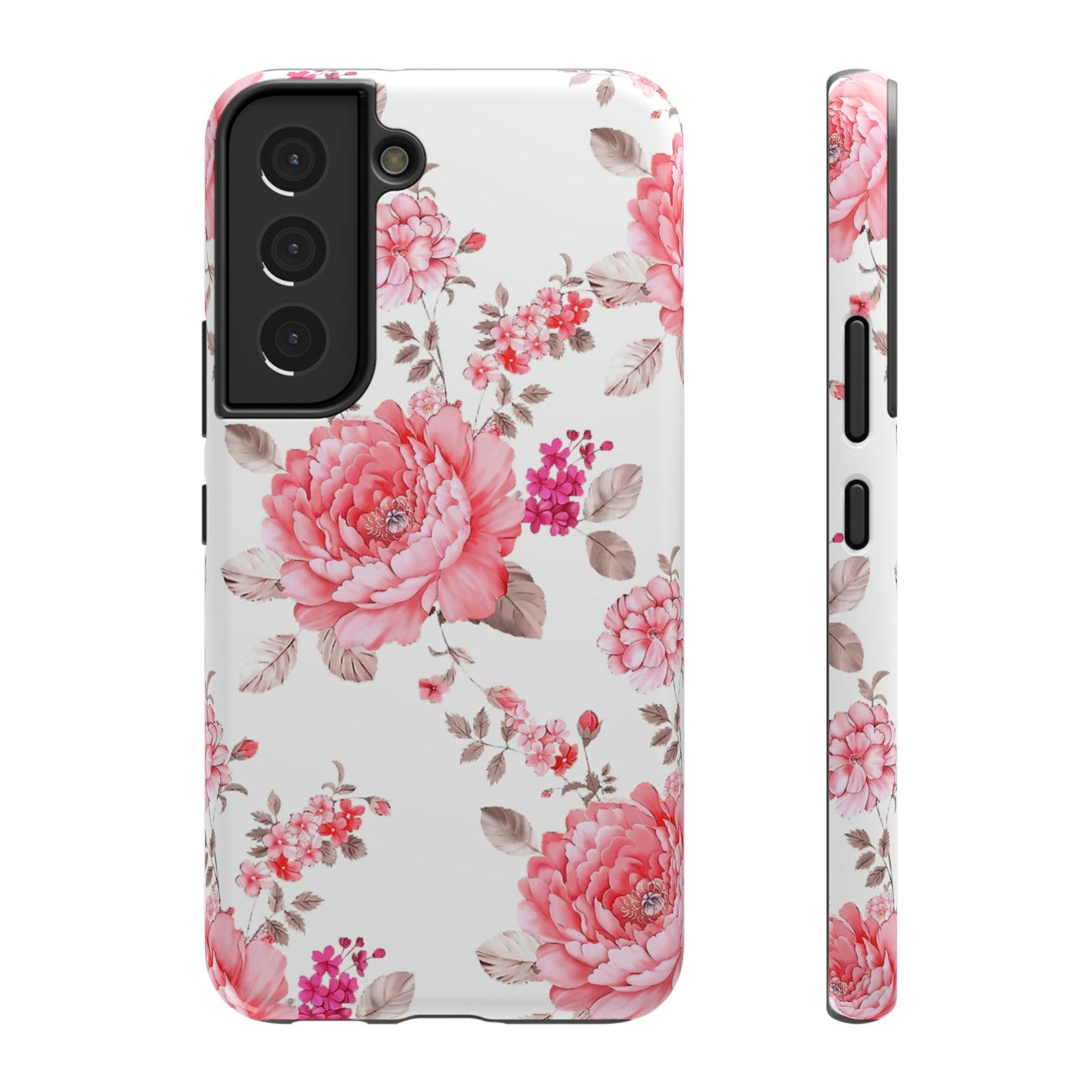 Pink Rose Impact-Resistant Cases