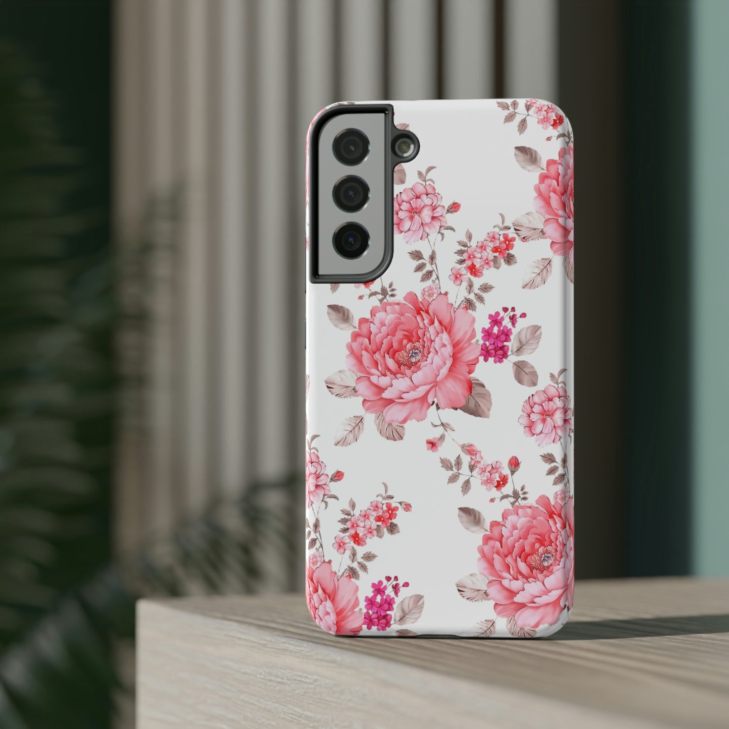 Pink Rose Impact-Resistant Cases