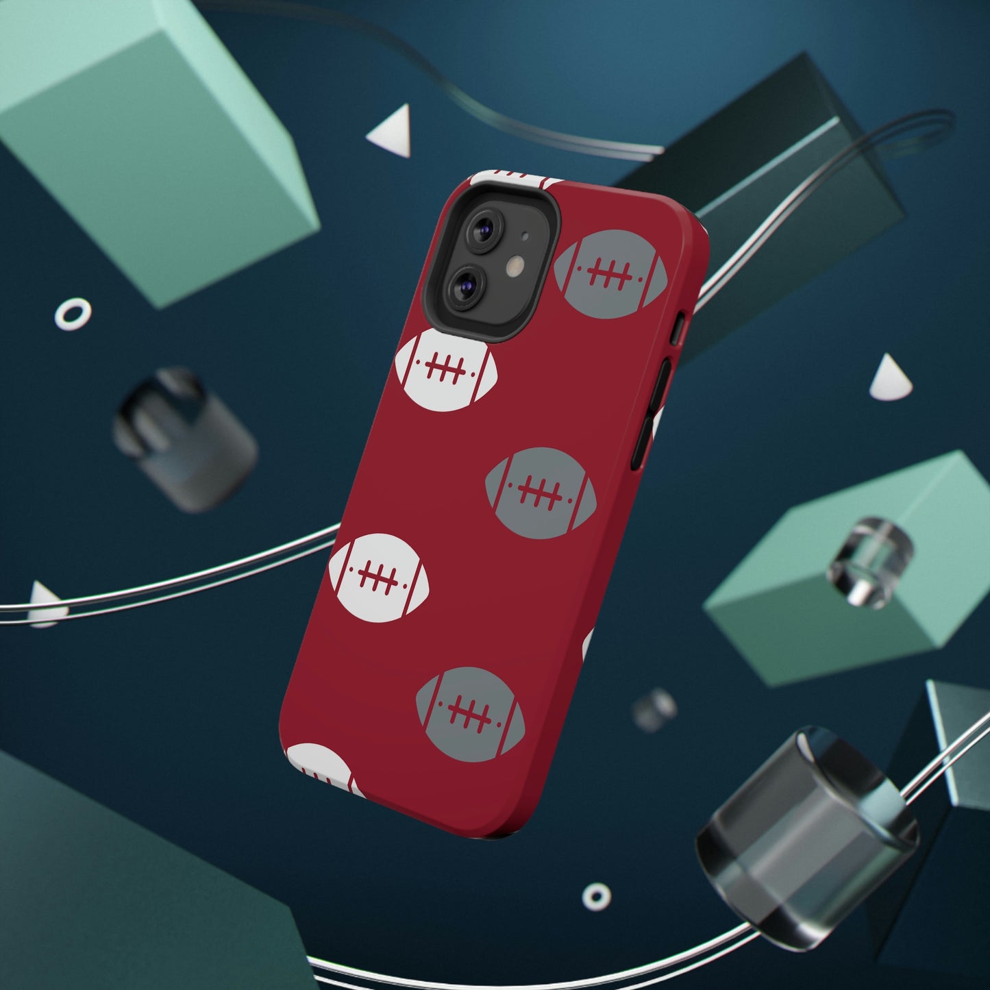 Football Print Impact-Resistant Cases