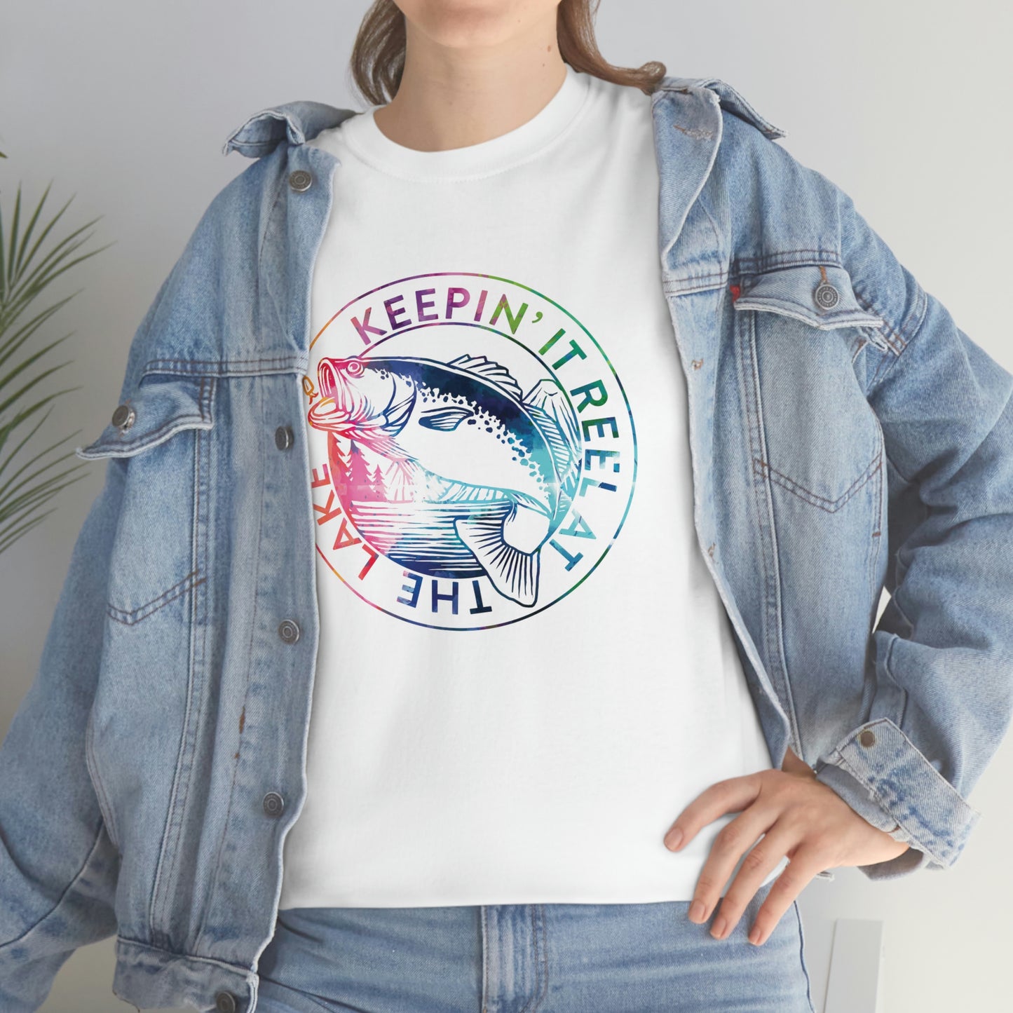 Keeping It Reel At The Lake Heavy Cotton Tee