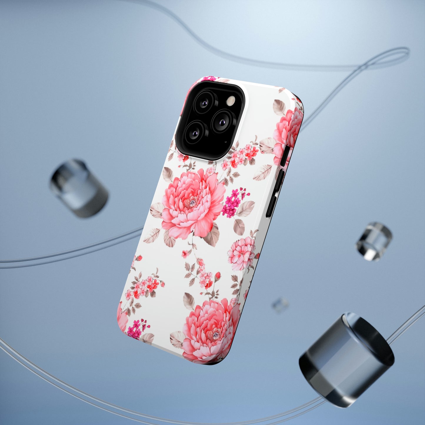 Pink Rose Impact-Resistant Cases