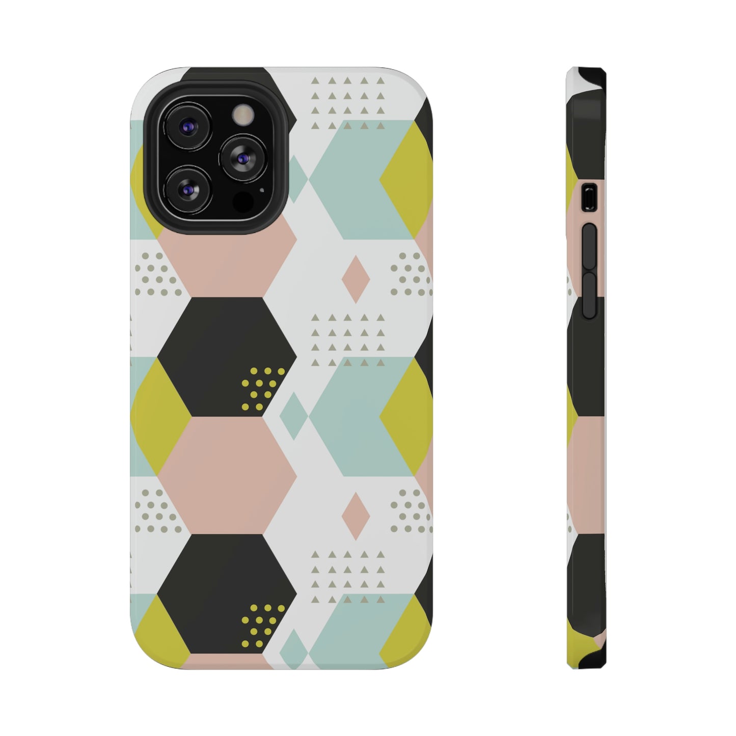 Geometrical Print Impact-Resistant Cases
