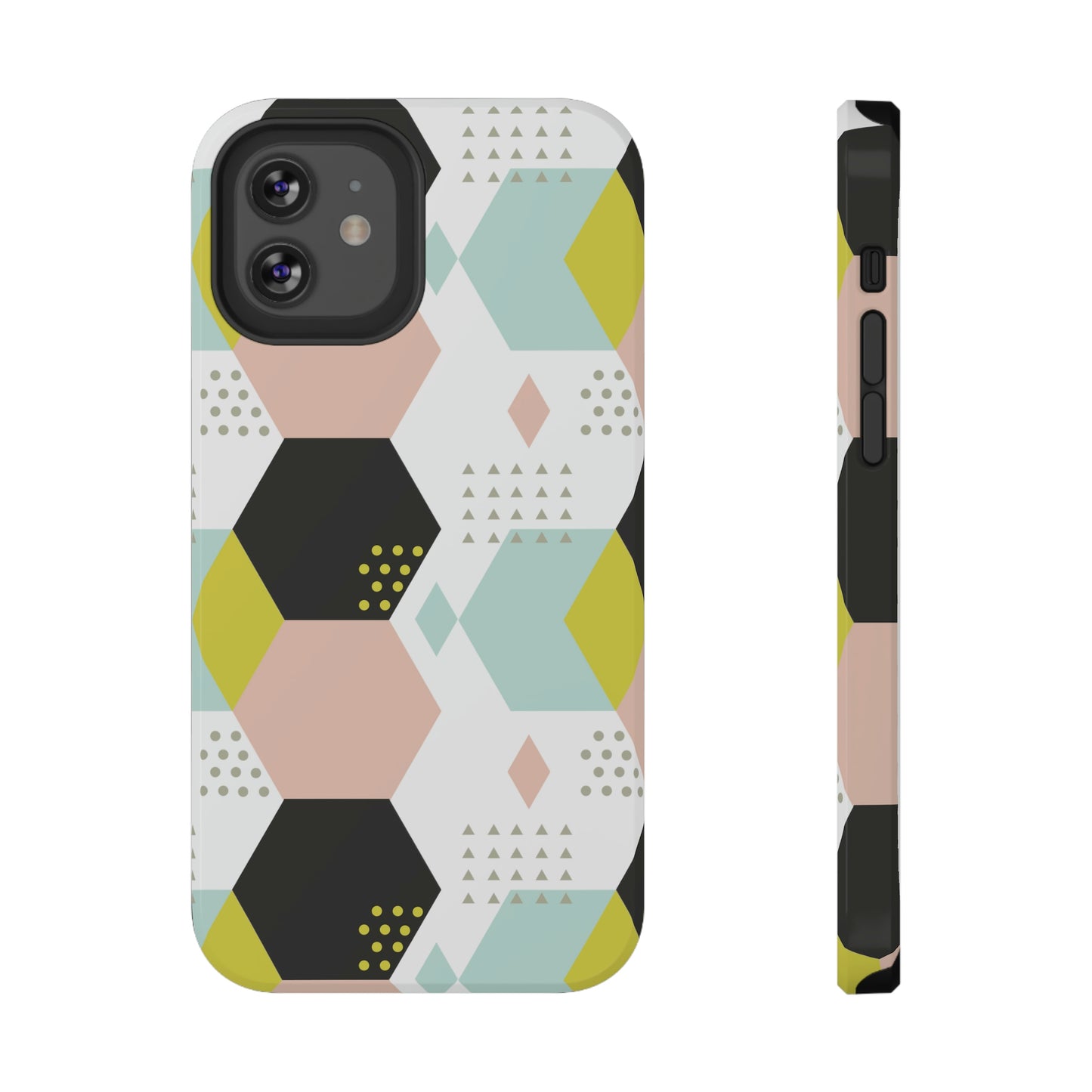 Geometrical Print Impact-Resistant Cases