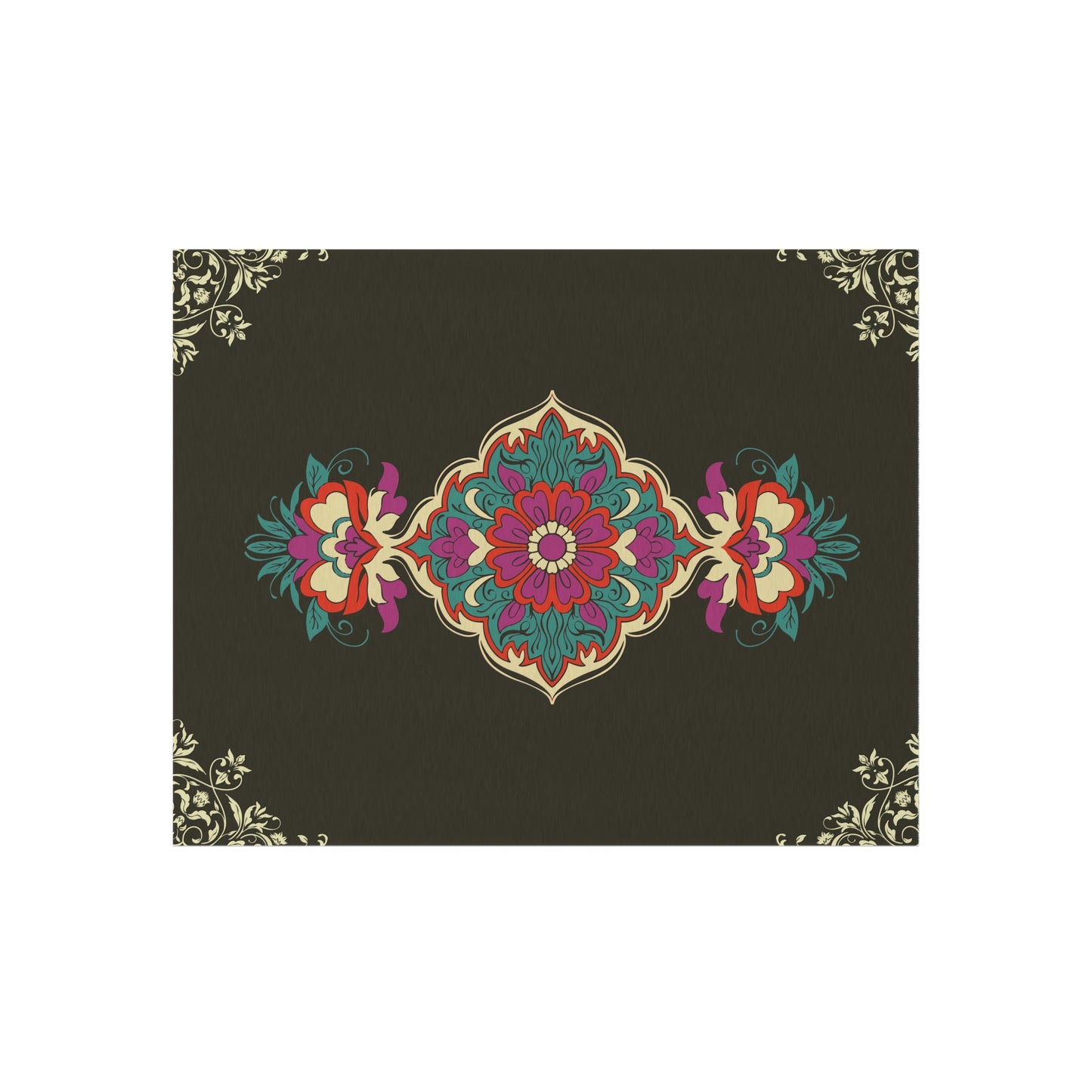 Mandela Print Outdoor Rug