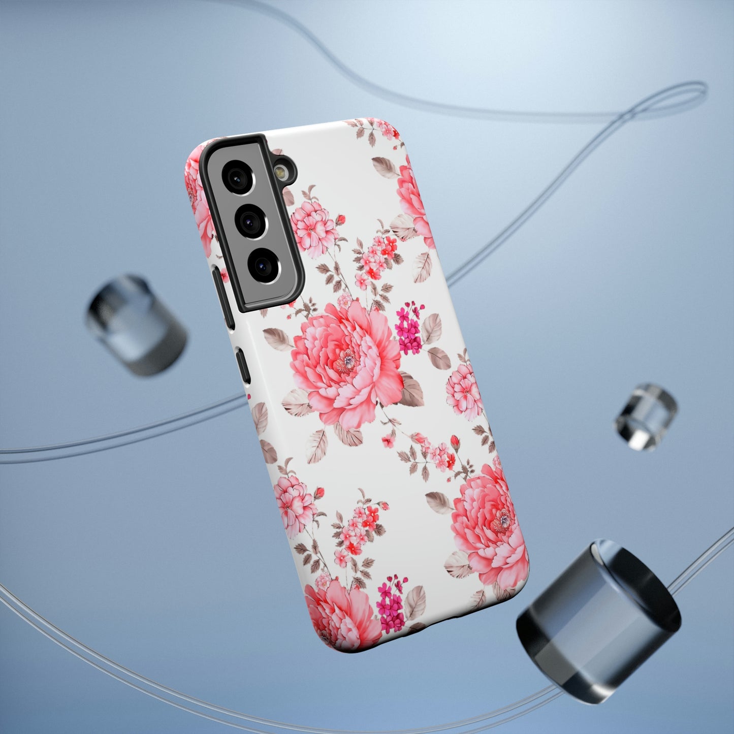 Pink Rose Impact-Resistant Cases