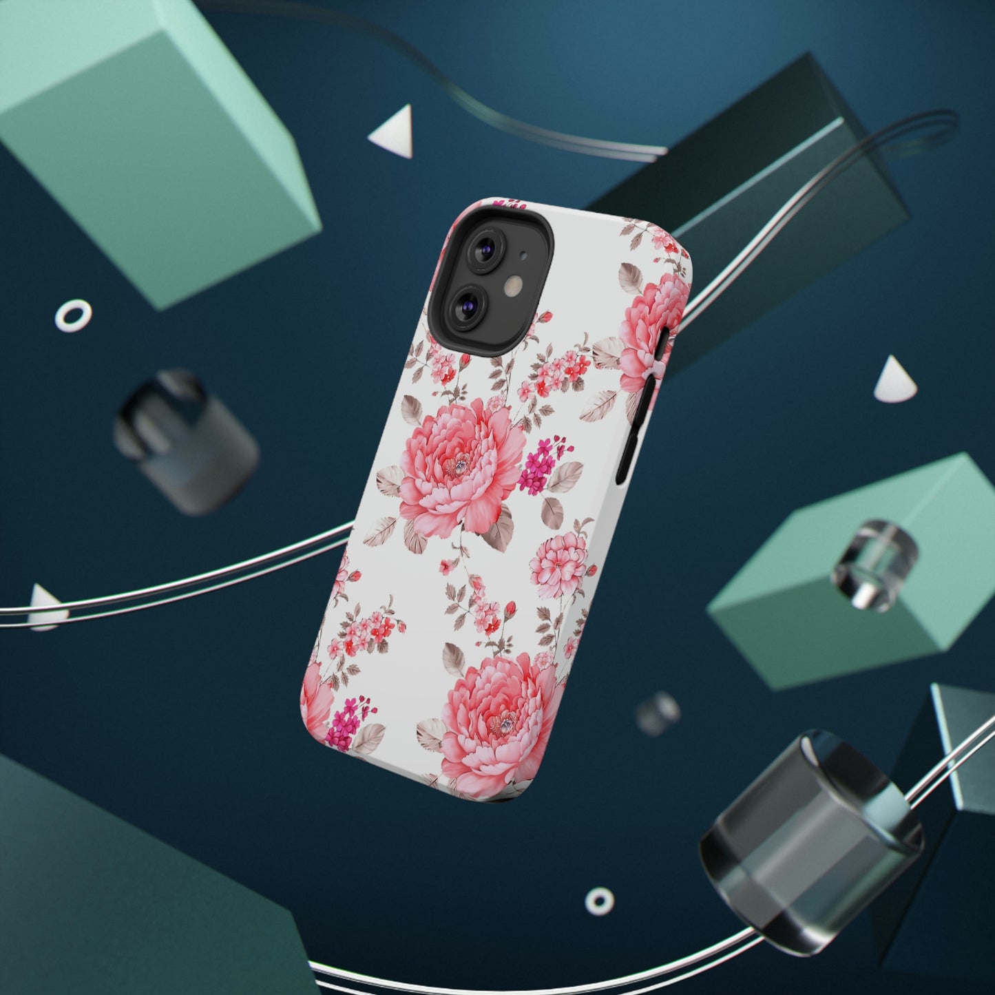 Pink Rose Impact-Resistant Cases