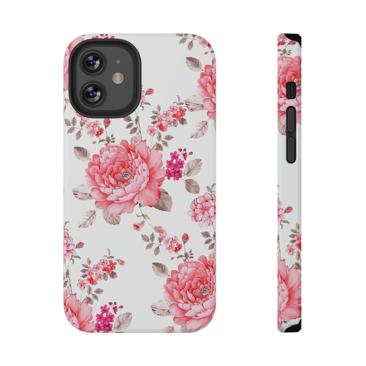 Pink Rose Impact-Resistant Cases