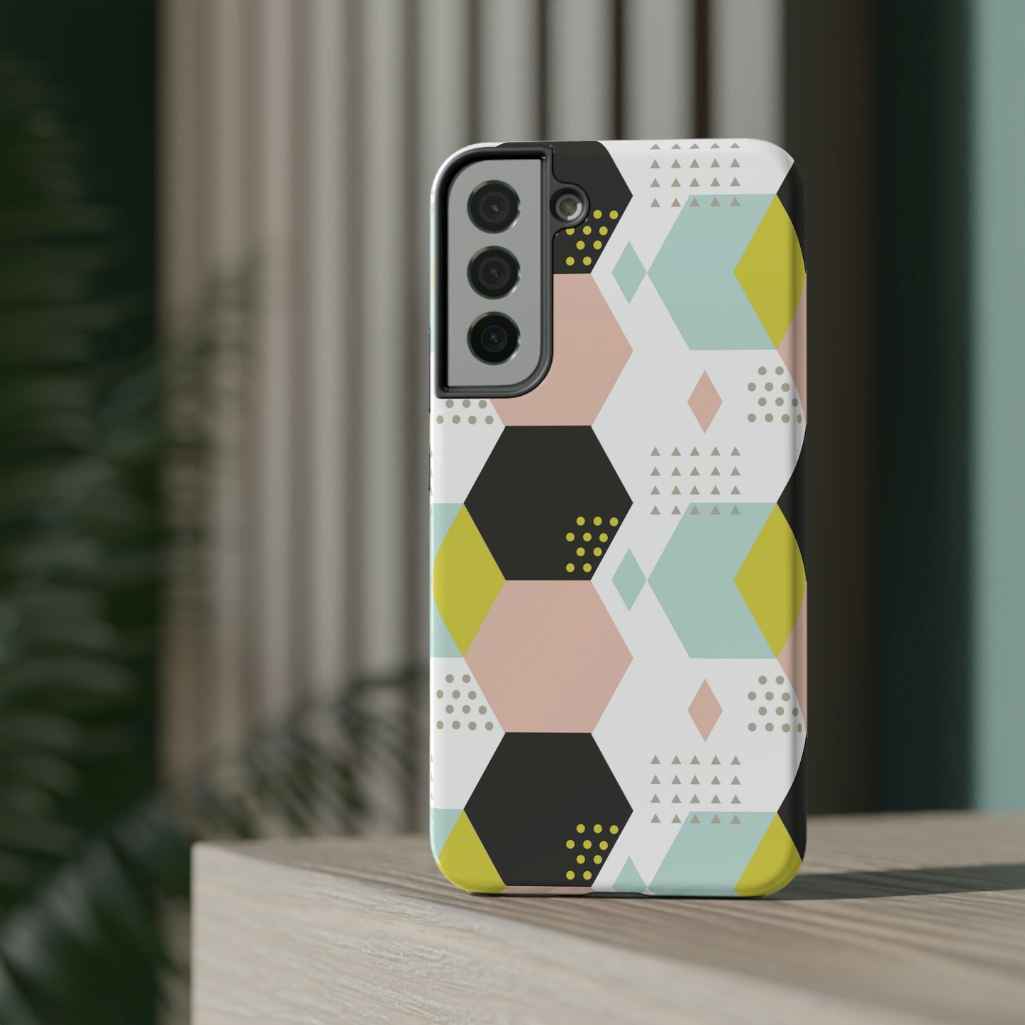 Geometrical Print Impact-Resistant Cases
